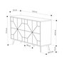 Hanah Home Dune - Carrara Consola Blanca